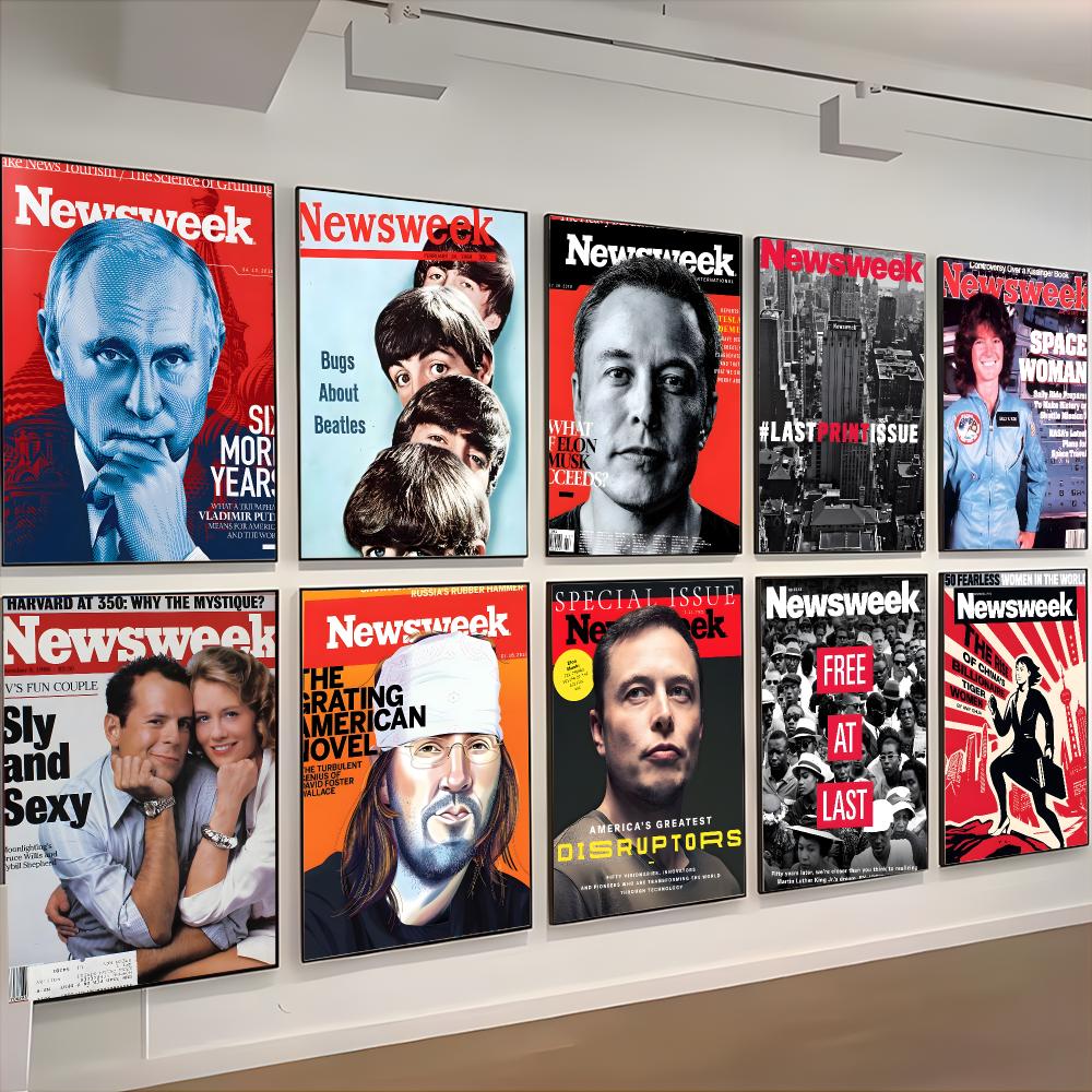 Home Decor Magazine - 雑誌ニュース、N-ニュースウィークのポスター、クラシックな壁飾り、家庭用装飾、剥がして貼るタイプ、フレームなし。