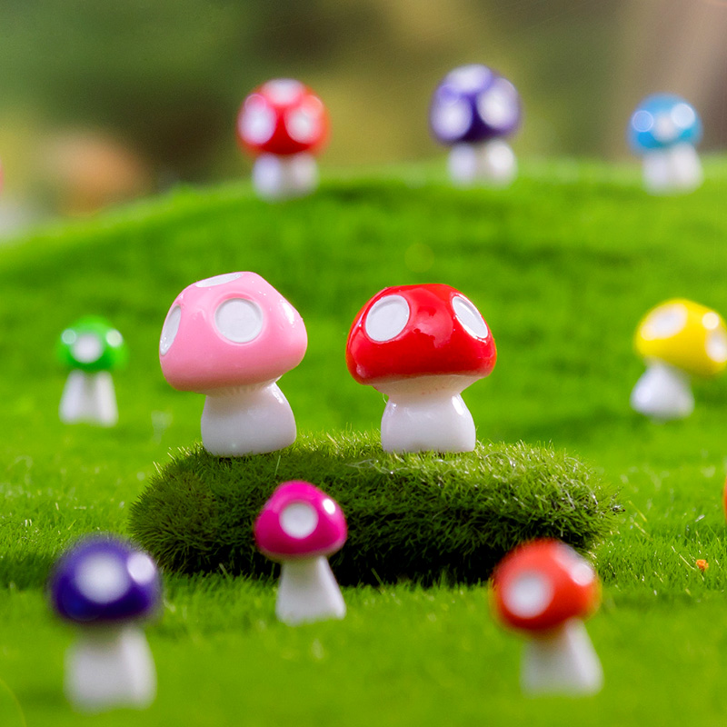 20 個ミニキノコ樹脂置物 Diy 盆栽マイクロ風景家の装飾 - Home Decor Za のレビューと価格