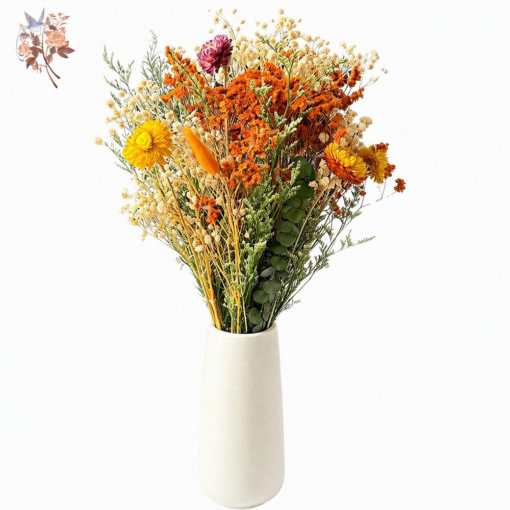 秋のドライフラワーブーケ、ナチュラルオレンジのパンパスグラス - Pampas Grass Decor のレビューと価格