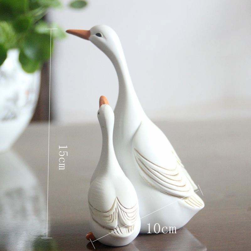 家の装飾のためのかわいいアヒルの樹脂の像 - Home Decor Za のレビューと価格