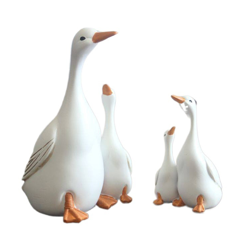 家の装飾のためのかわいいアヒルの樹脂の像 - Home Decor Za のレビューと価格